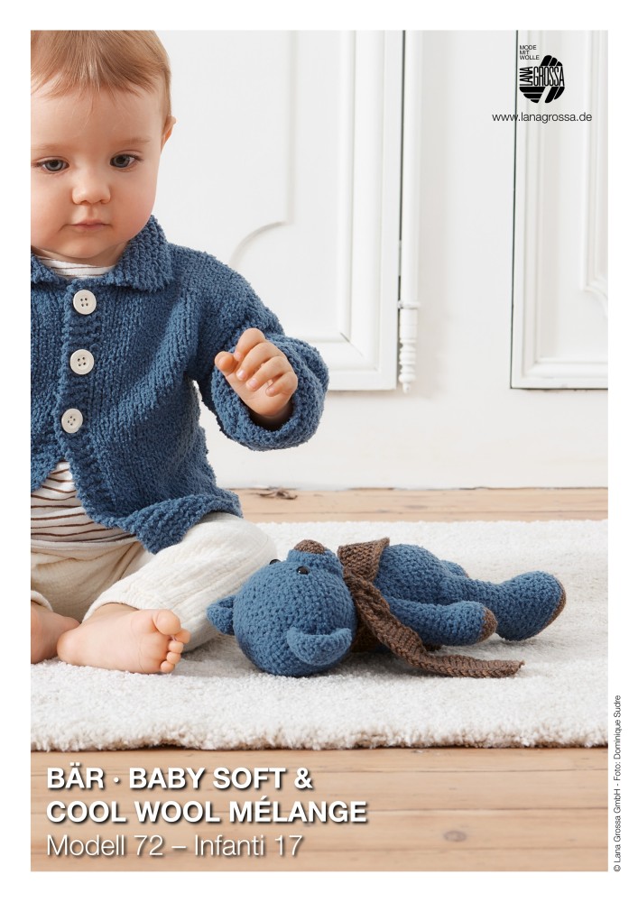 Bär aus Baby Soft & Cool Wool Mélange