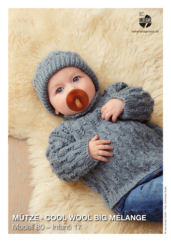 Mütze Cool Wool Big Mélange Modell 80 – Infanti 17