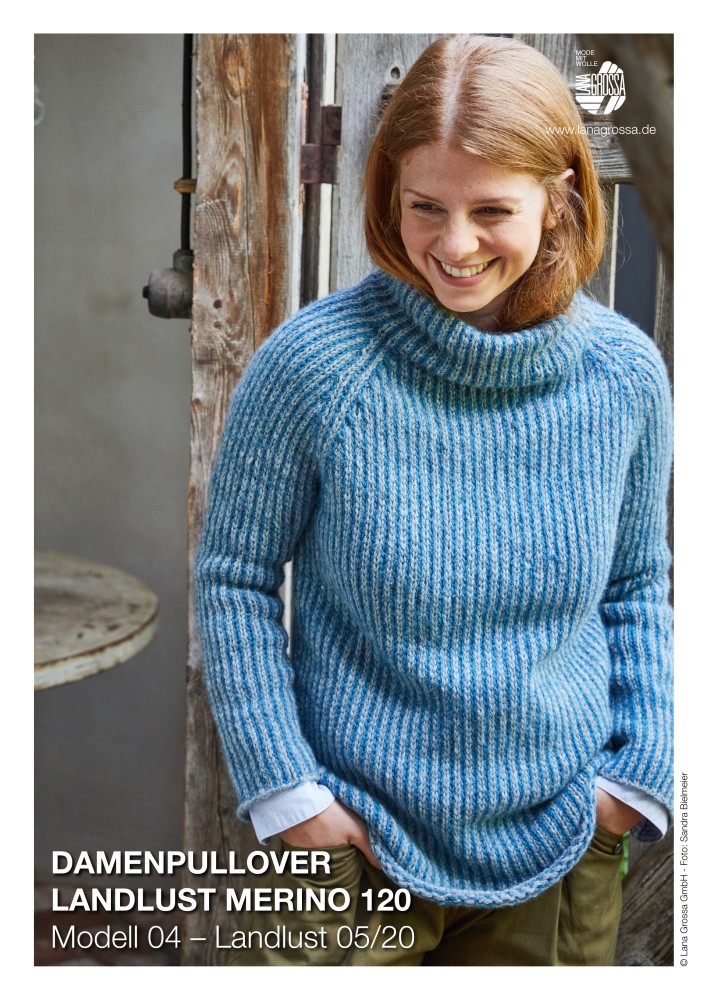 Damenpullover Landlust Merino 120 Modell 04