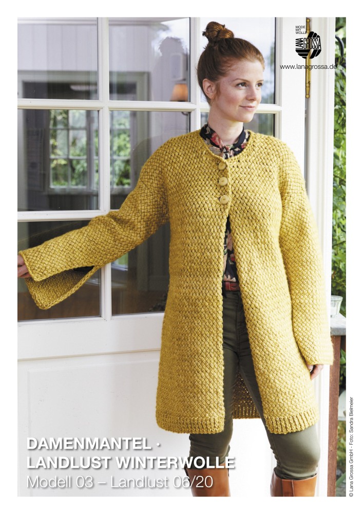Damenmantel Landlust Winterwolle Modell 03