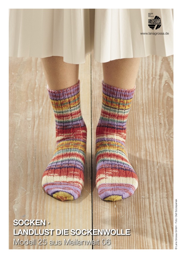 Socken Landlust die Sockenwolle Modell 25