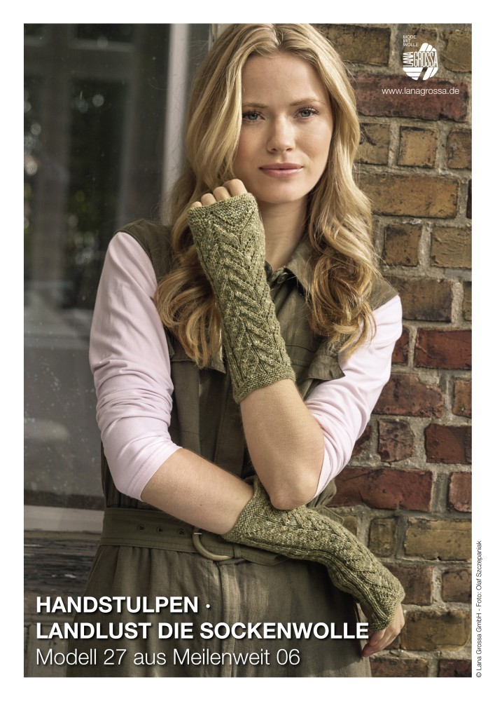 Handstulpen Landlust die Sockenwolle