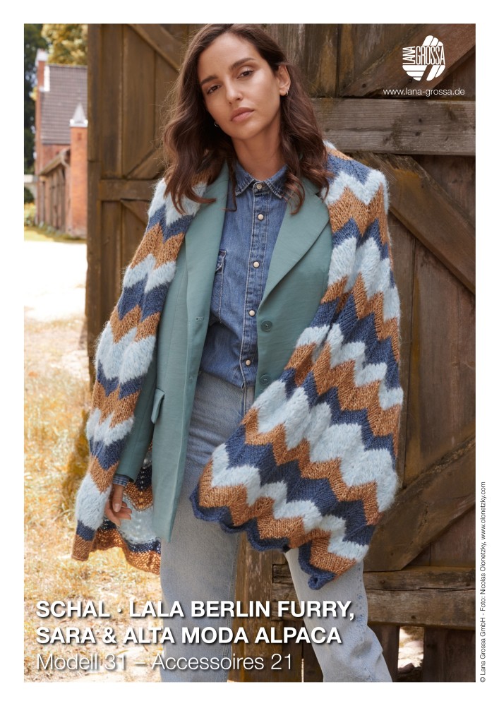 Schal aus Lala Berlin Furry, Sara & Alta Moda Alpaca