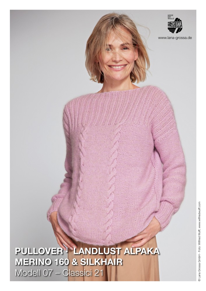 Pullover Landlust Alpaka Merino 160 & Silkhair Modell 07 – Classici 21