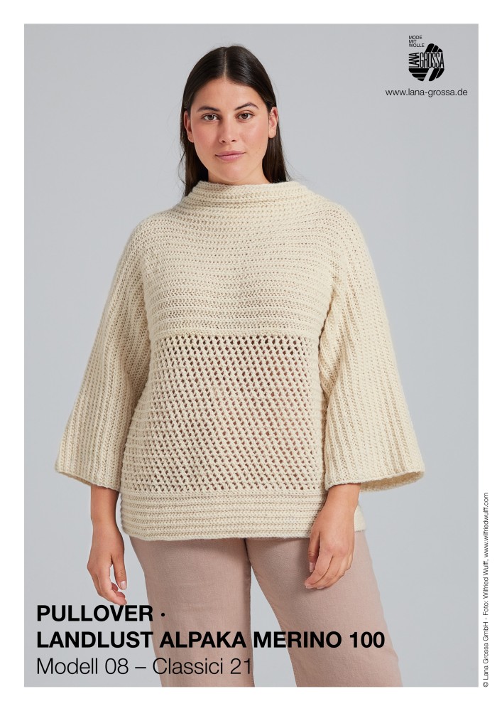 Pullover Landlust Alpaka Merino 100 Modell 08 – Classici 21