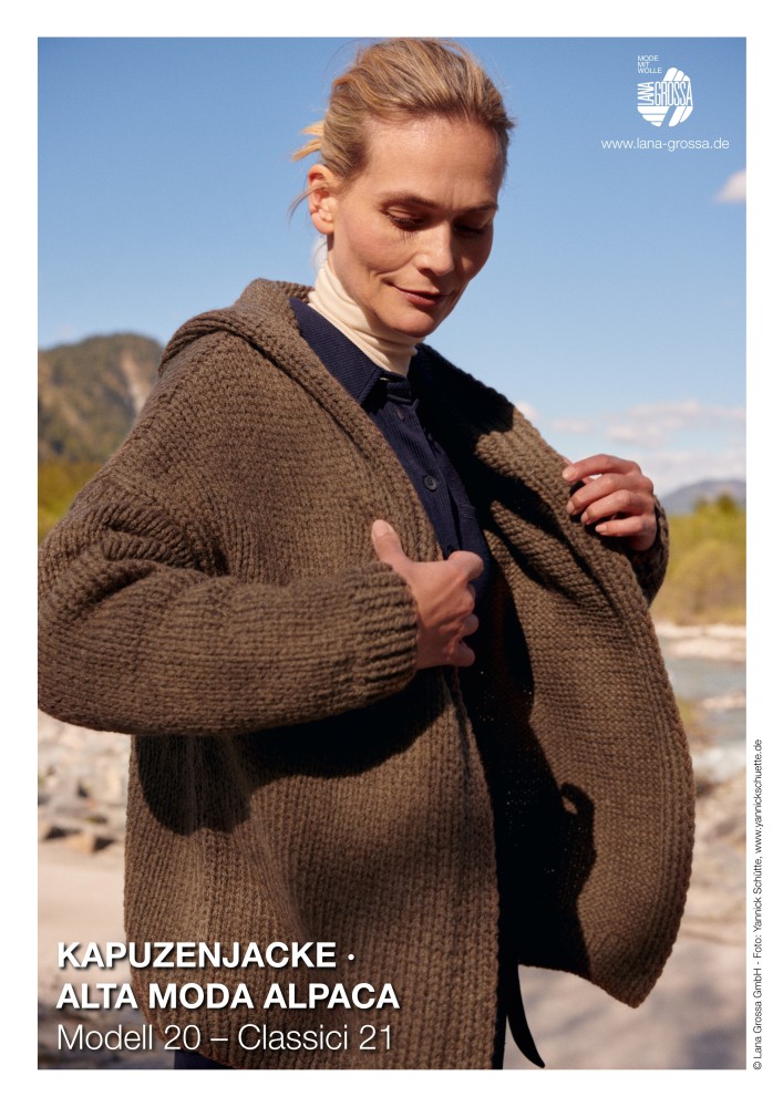 Kapuzenjacke Alta Moda Alpaca