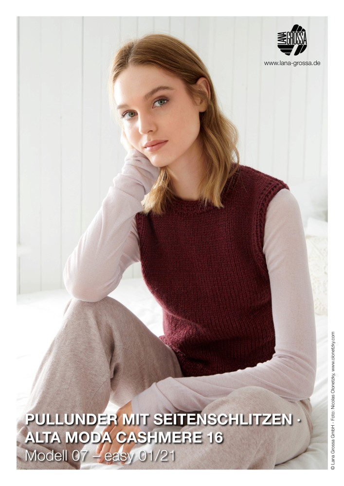 Pullunder mit Seitenschlitzen aus Alta Moda Cashmere 16