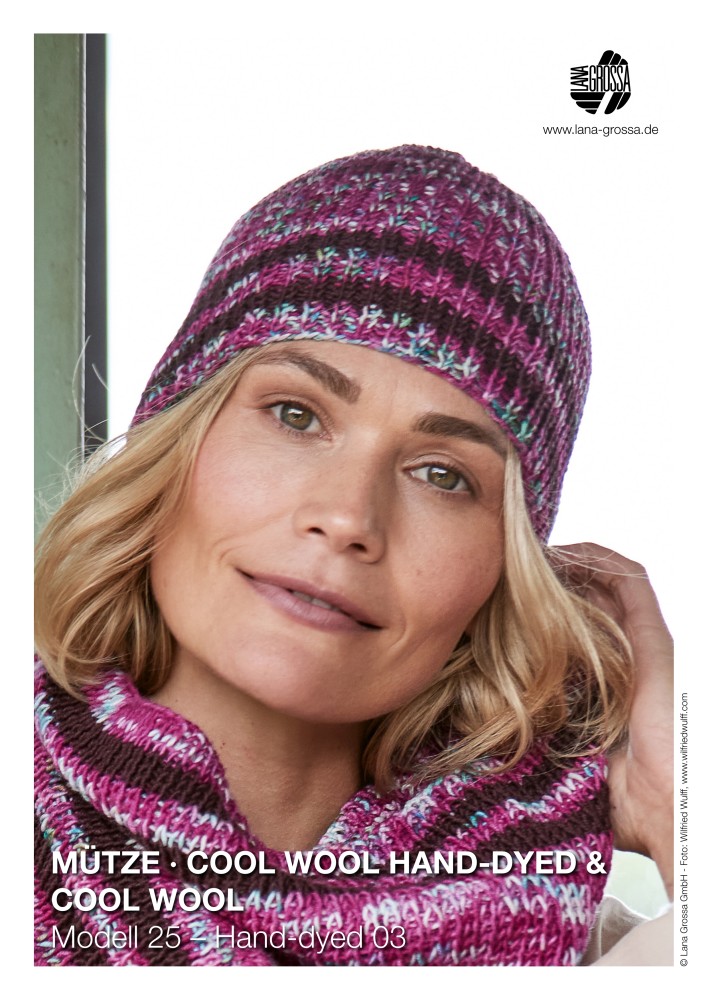 Mütze Cool Wool Hand-dyed & Cool Wool Modell 25 – Hand-dyed 03