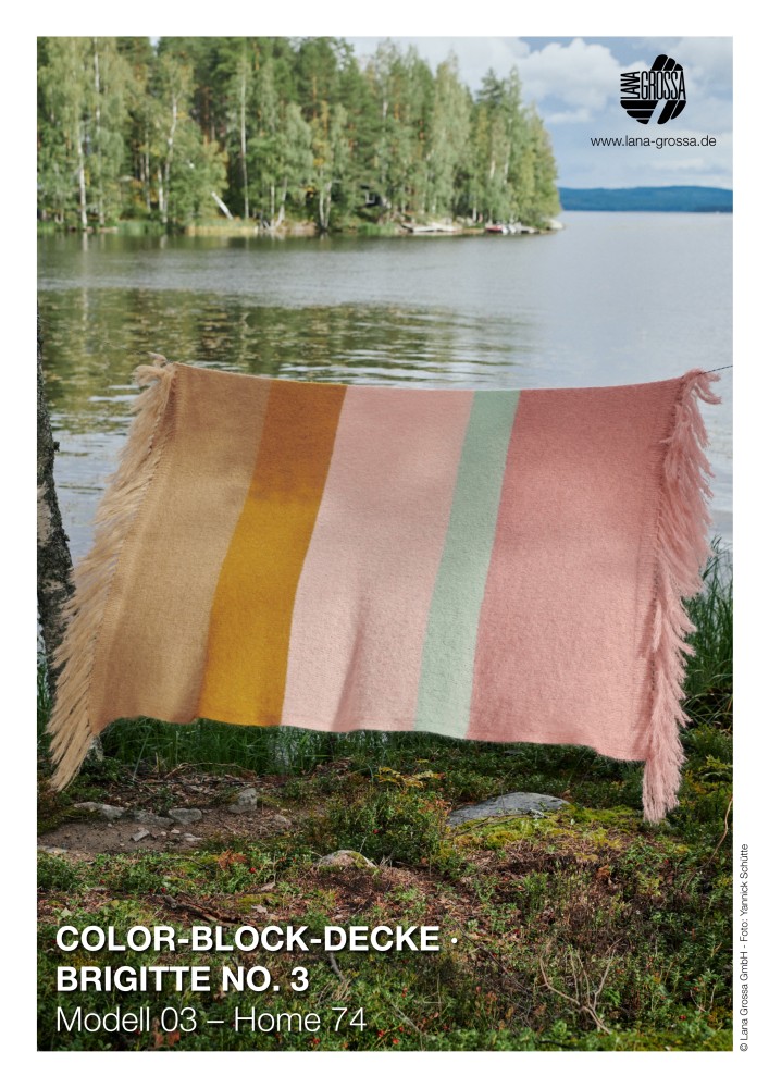Color-Block-Decke Brigitte No. 3