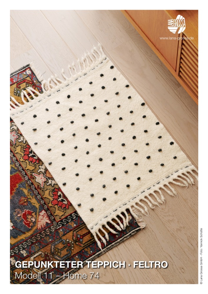 Gepunkteter Teppich Feltro