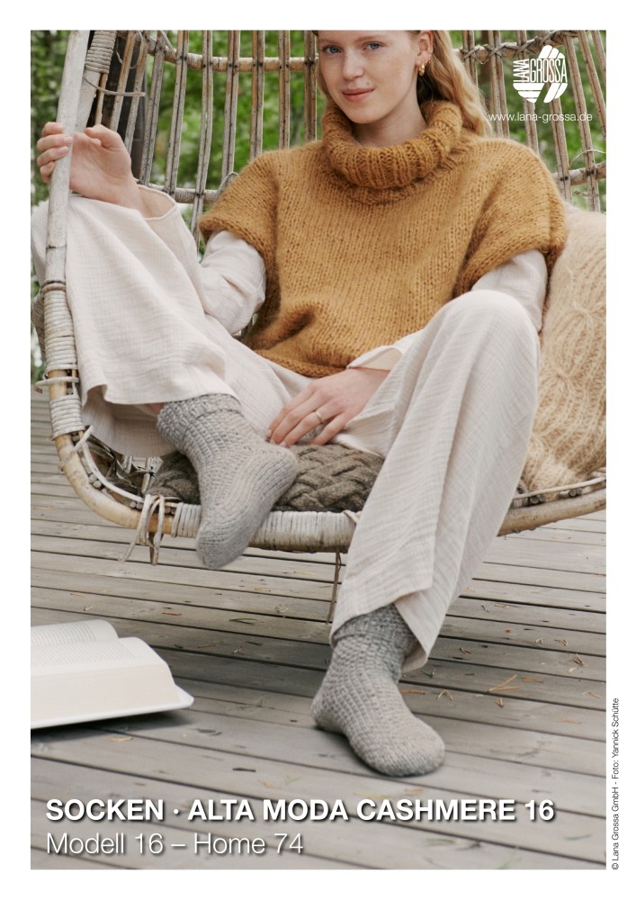 Socken Modell 16 – Home 74 aus Alta Moda Cashmere 16