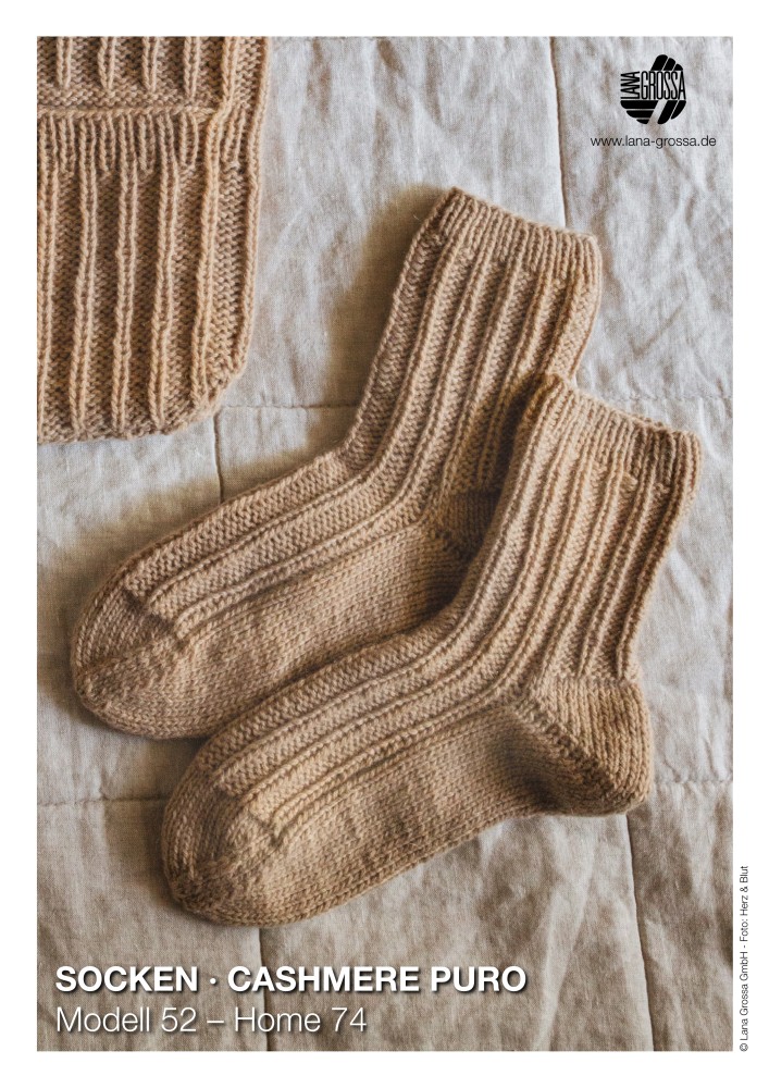 Socken Cashmere Puro Modell 52 Home 74