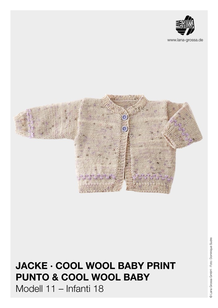Jacke Cool Wool Baby Print Punto & Cool Wool Baby Modell 11 – Infanti 18
