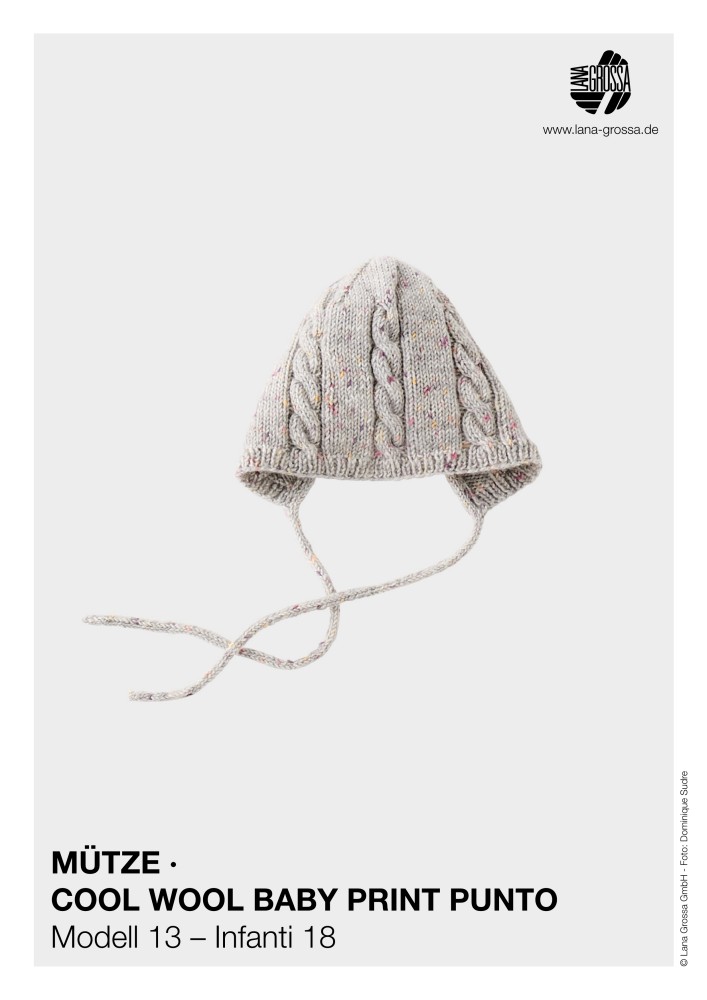 Mütze Cool Wool Baby Print Punto Modell 13 – Infanti 18