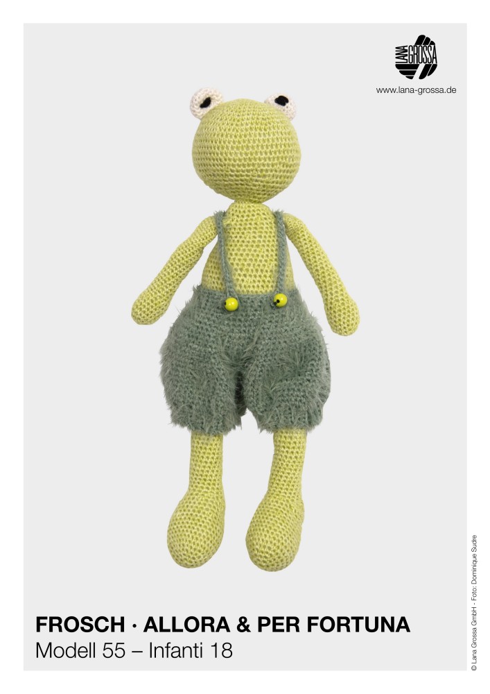 Frosch-Allora & Per Fortuna Amigurumi Spielzeug