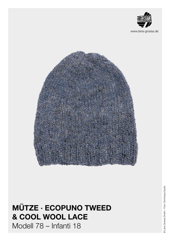 Mütze Ecopuno Tweed & Cool Wool Lace
