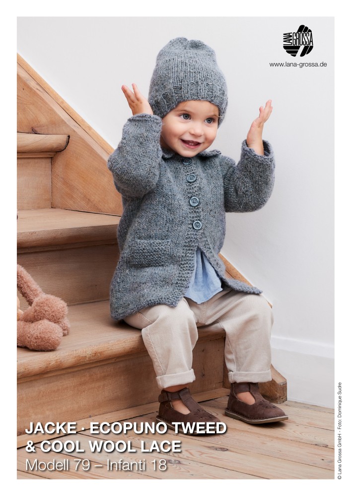Jacke Ecopuno Tweed & Cool Wool Lace Infanti 18