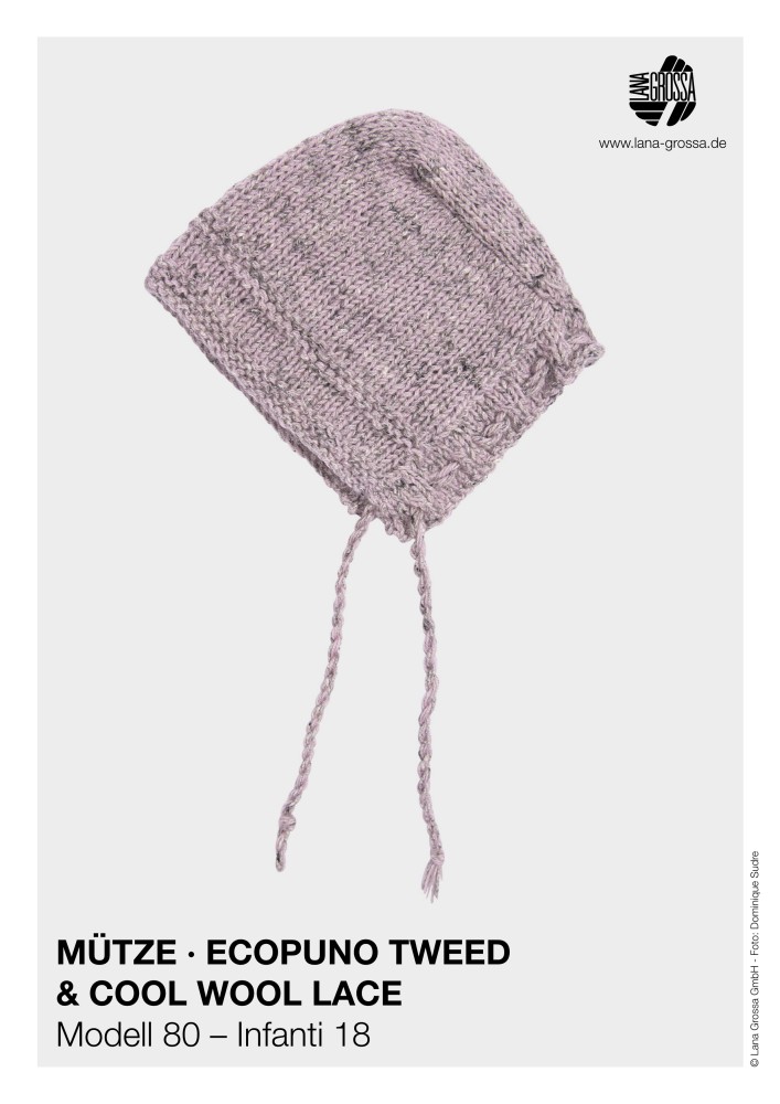 Mütze Ecopuno Tweed & Cool Wool Lace