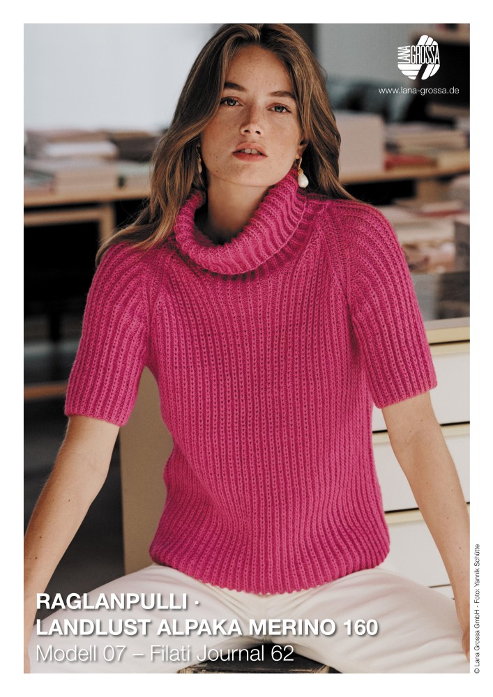 Raglanpulli Landlust Alpaka Merino 160