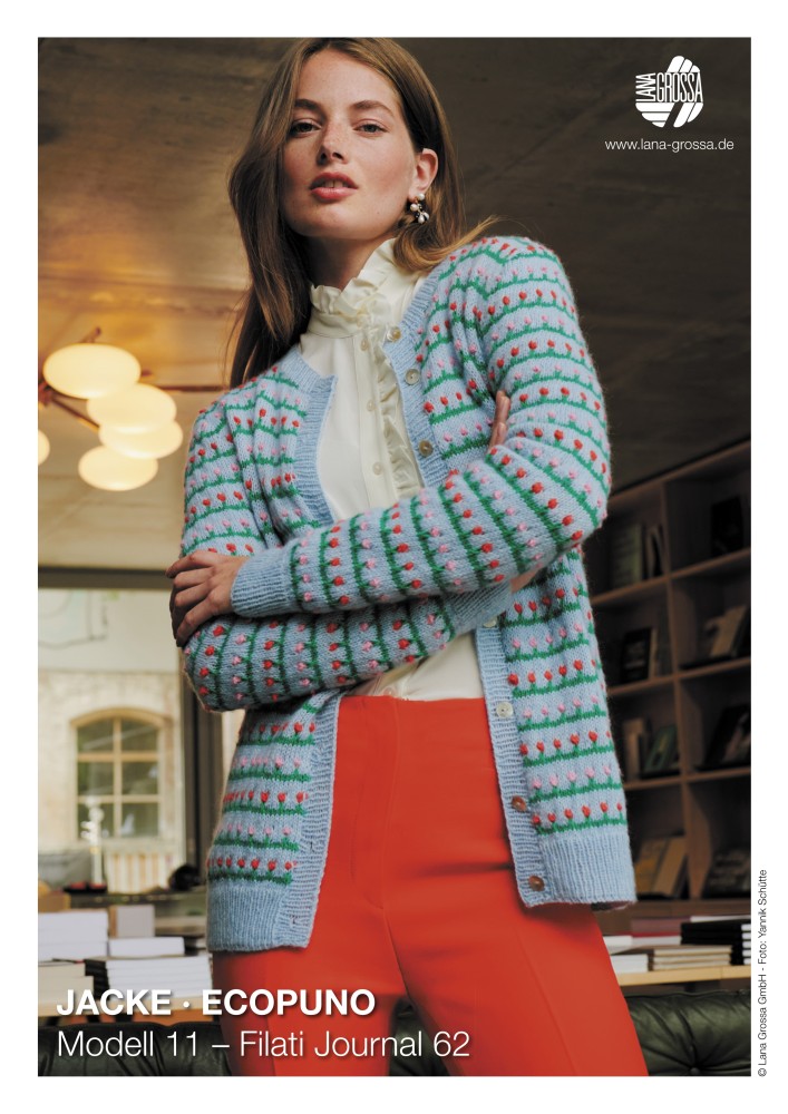 Jacke im Blumenmuster