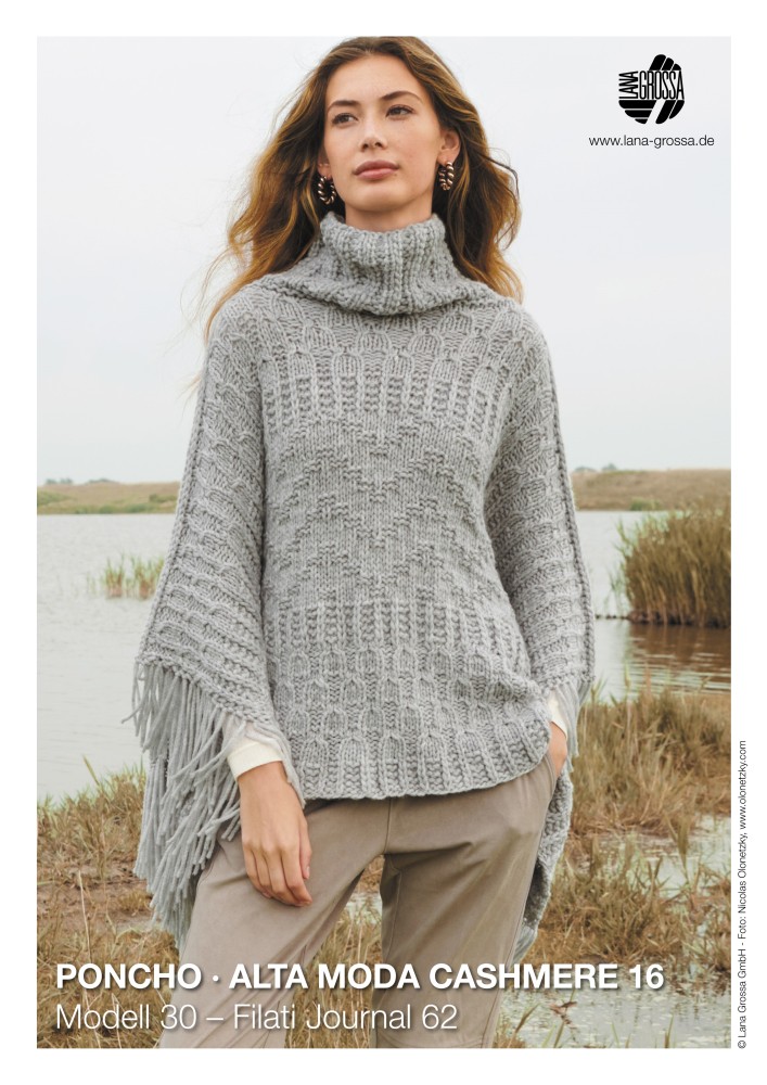 Poncho Alta Moda Cashmere 16