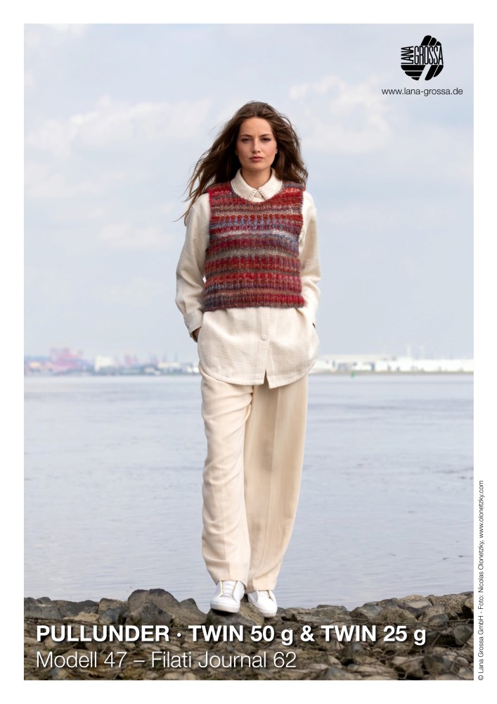 Pullunder aus Lana Grossa Twin Garn