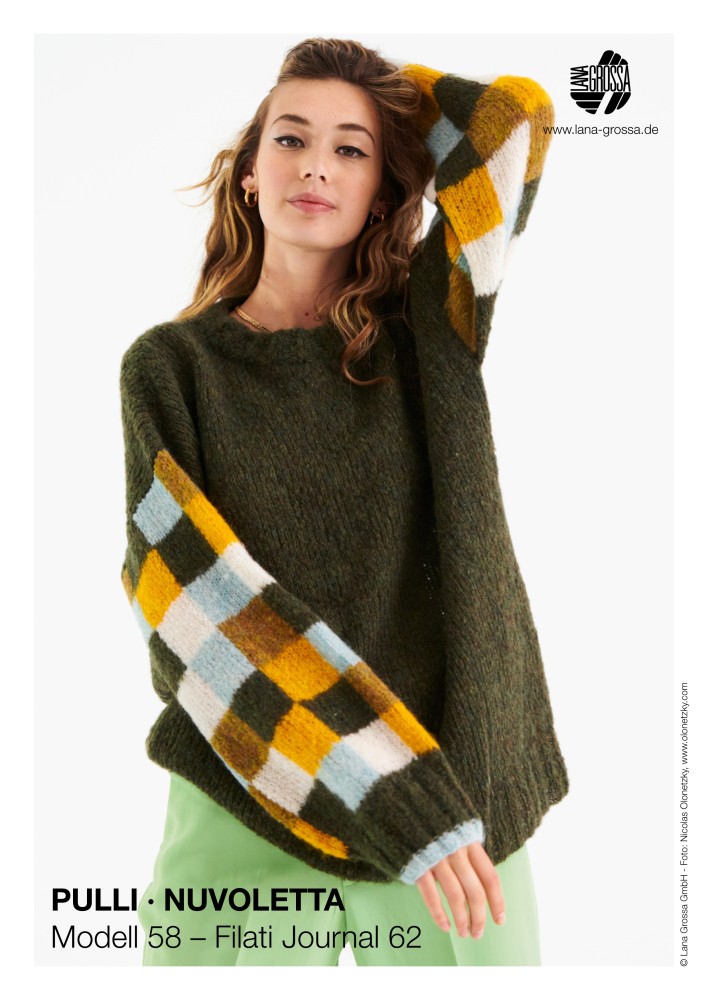 Pullover Nuvoletta mit Farbquadraten