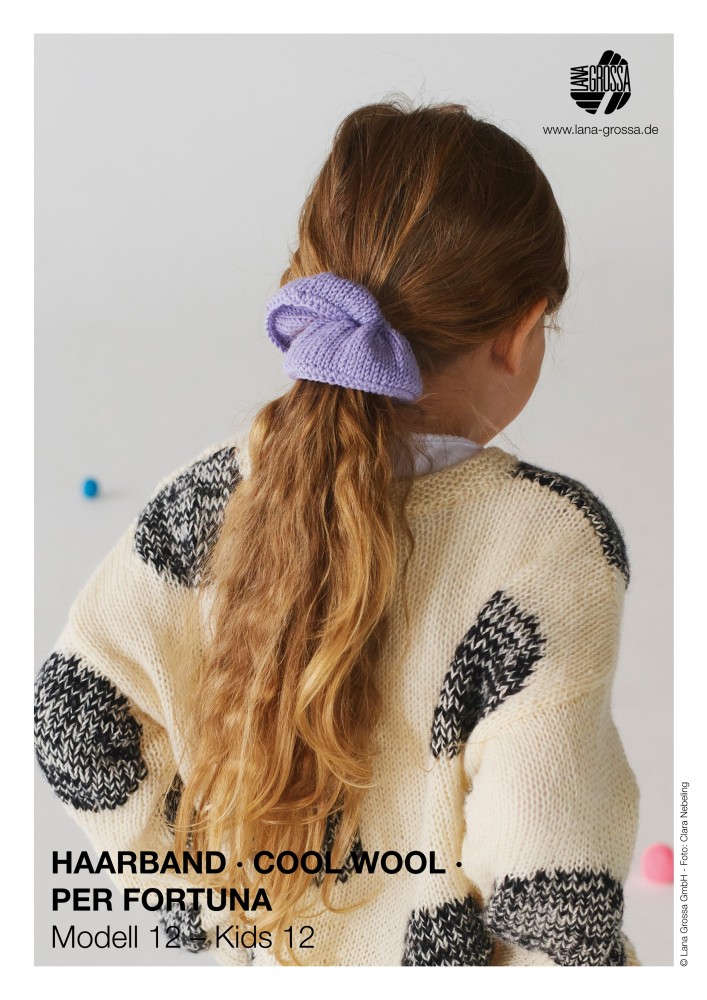 Haarband Kids 12 aus Cool Wool oder Per Fortuna