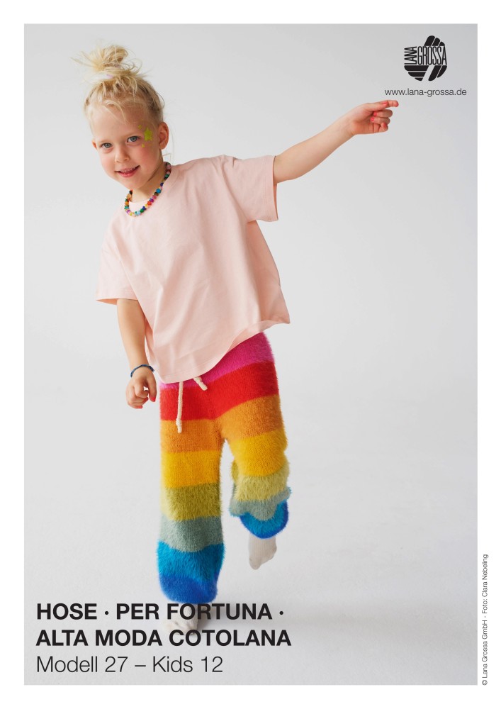 Bunte Kinderhose Per Fortuna Alta Moda Cotolana