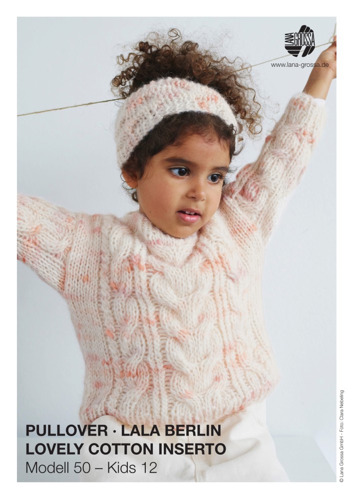 Pullover Kids 12 aus Lovely Cotton Inserto mit Zopfmuster