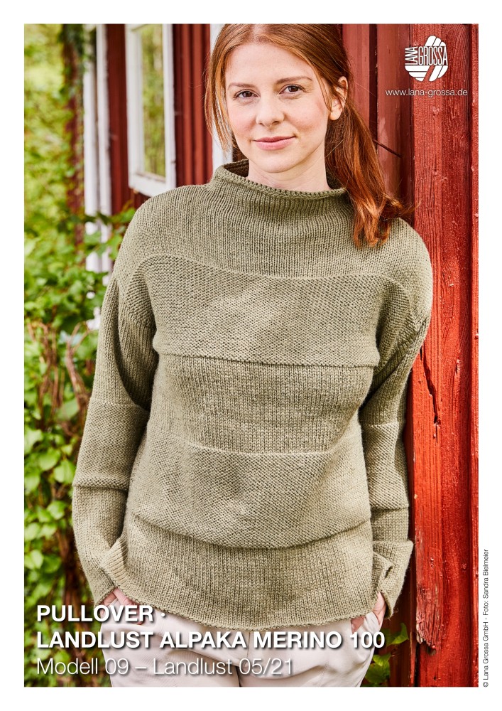 Pullover Landlust Alpaka Merino 100 Modell 09