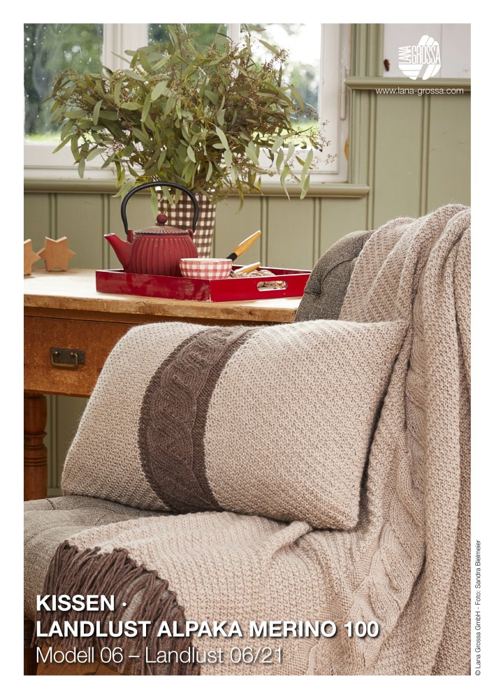 Kissen Landlust Alpaka Merino 100