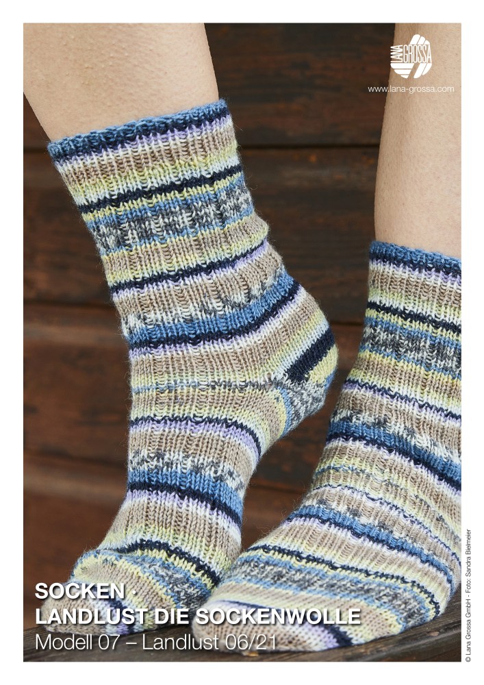 Socken Landlust die Sockenwolle Modell 07