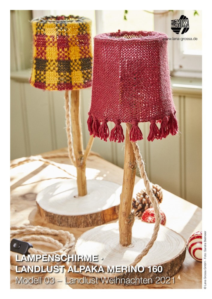 Lampenschirme aus Landlust Alpaka Merino 160