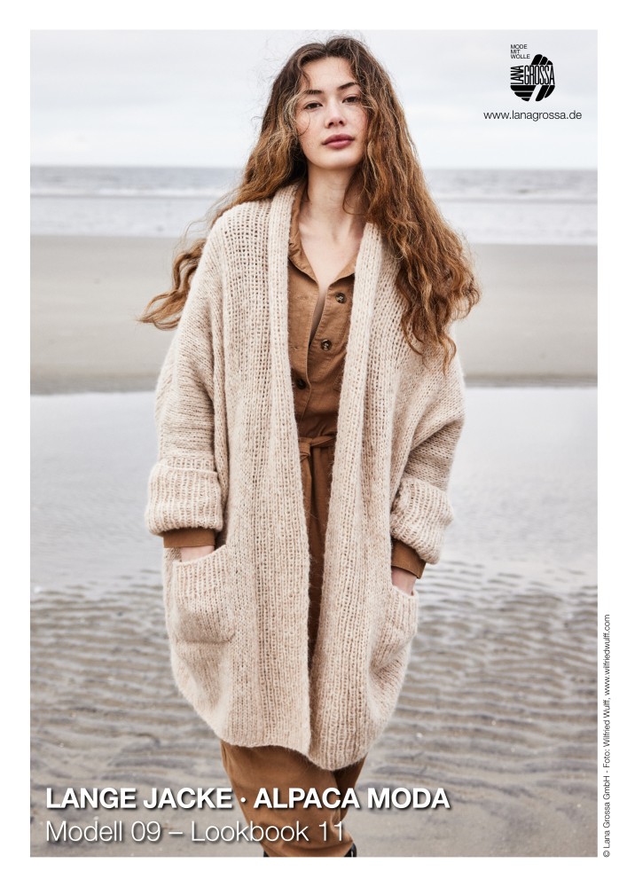 Lange Jacke Alpaca Moda