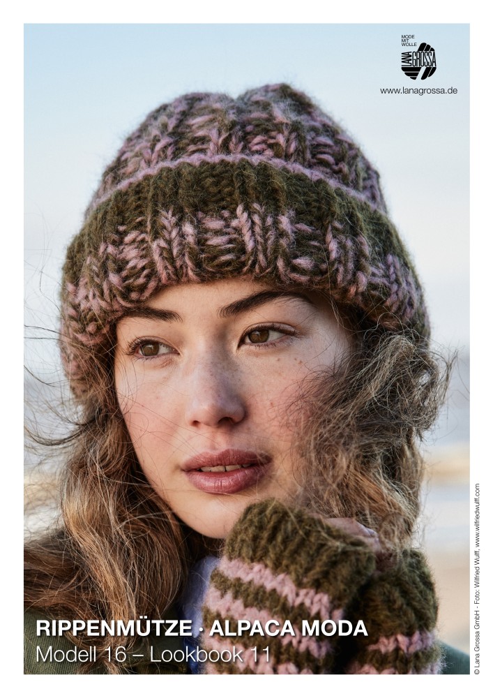 Rippenmütze Alpaca Moda