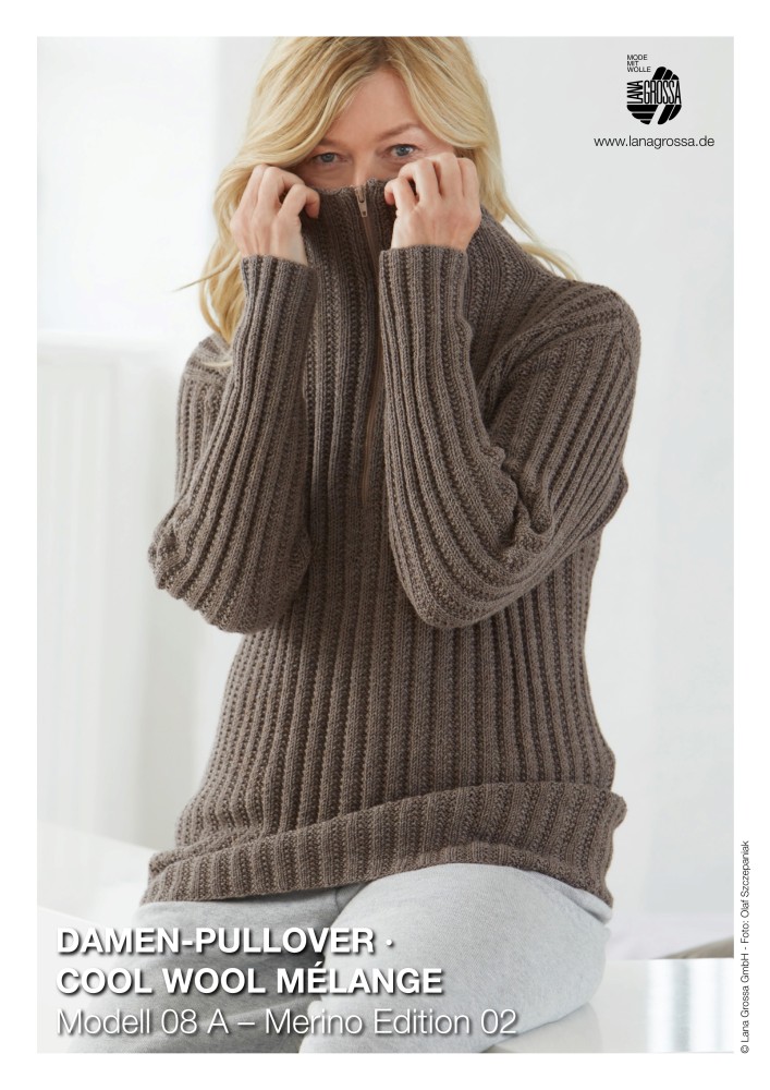 Damen-Pullover Cool Wool Mélange Modell 08 A – Merino Edition 02