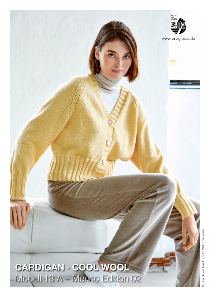Cardigan Cool Wool Modell 13 A – Merino Edition 02