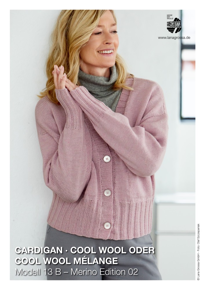 Cardigan Modell 13 B – Merino Edition 02