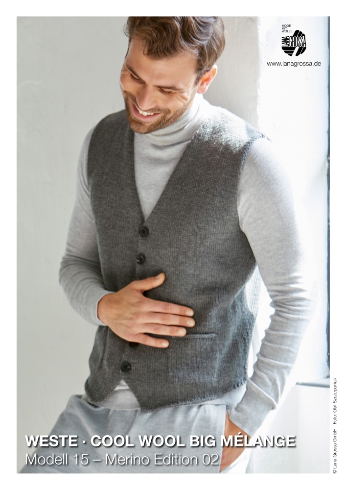 Weste Cool Wool Big Mélange