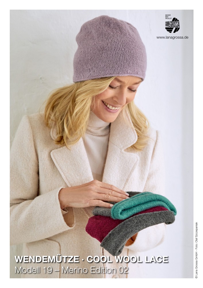 Wendemütze Cool Wool Lace