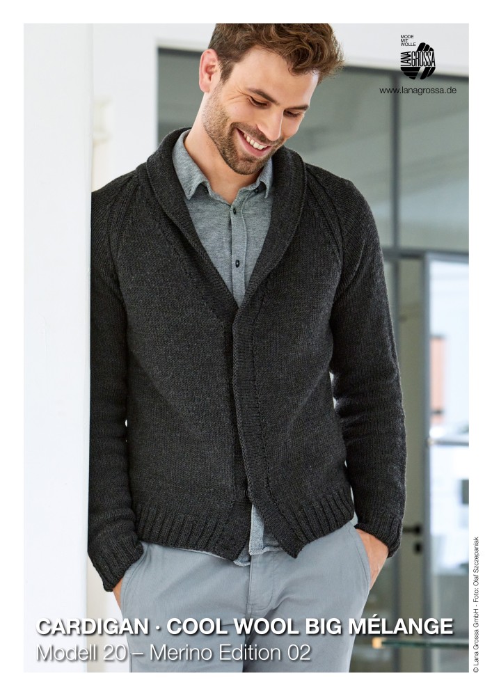 Cardigan Cool Wool Big Mélange