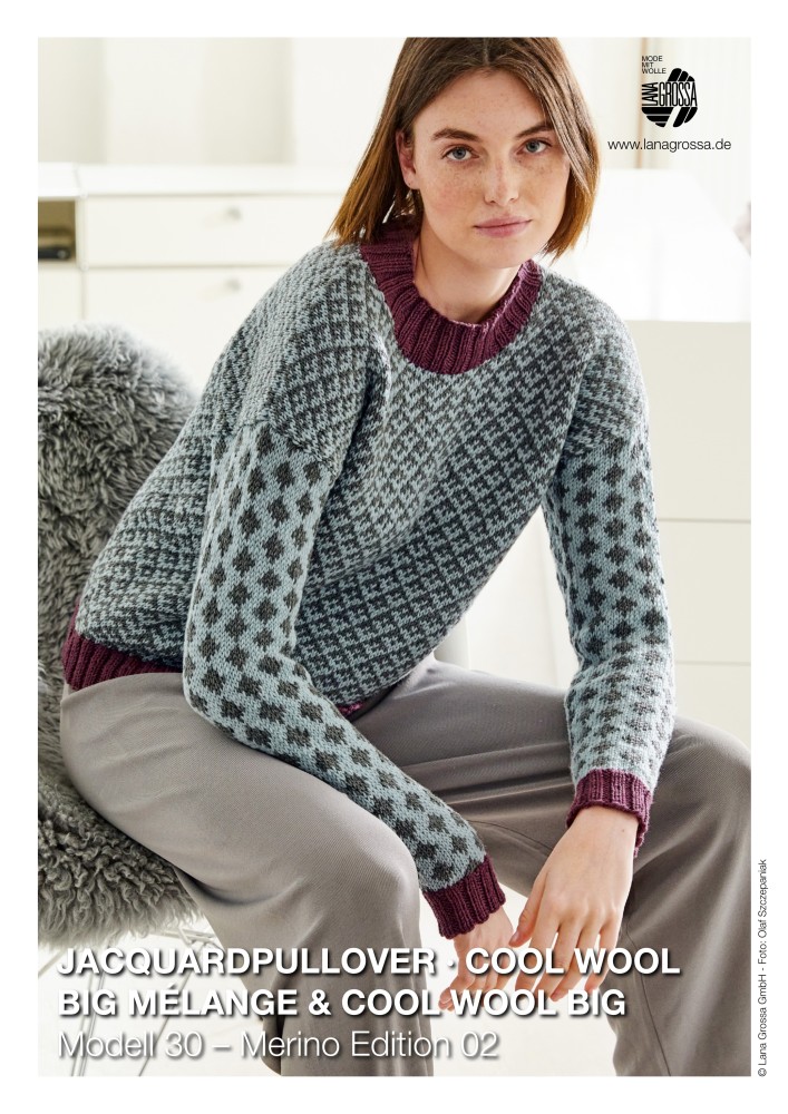 Jacquardpullover Cool Wool Big Mélange & Cool Wool Big