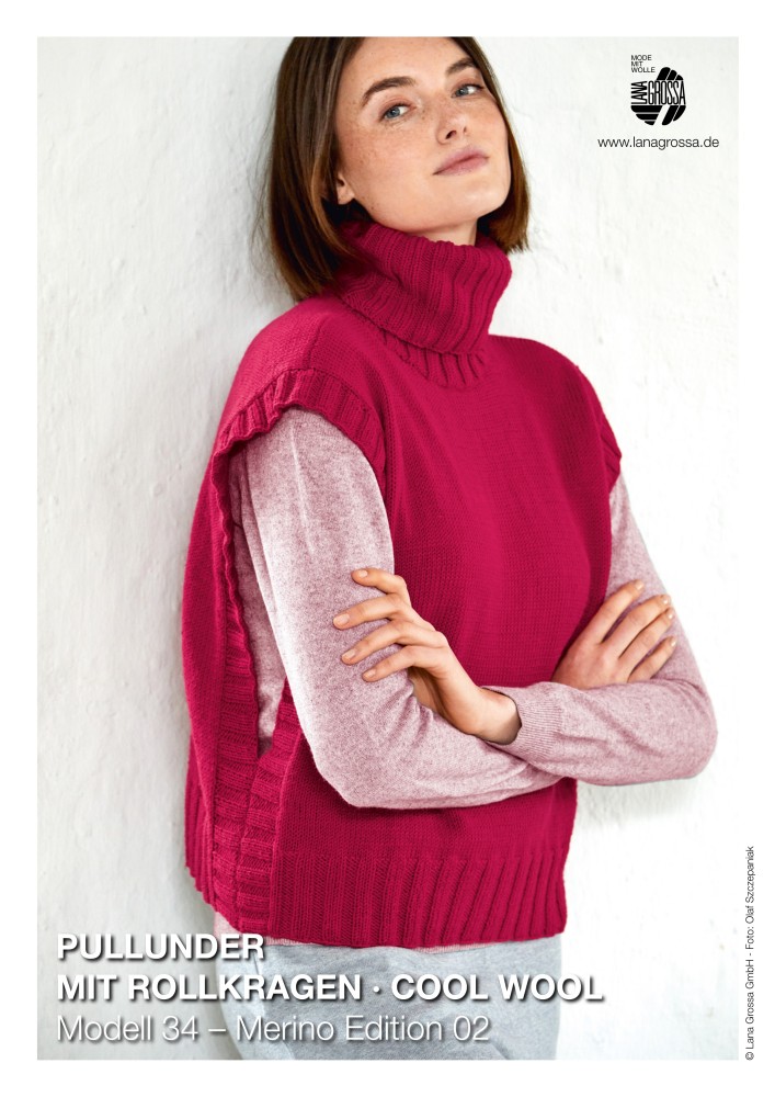 Pullunder mit Rollkragen aus Cool Wool