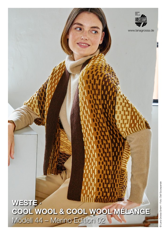 Weste Modell 44 aus Merino Edition 02