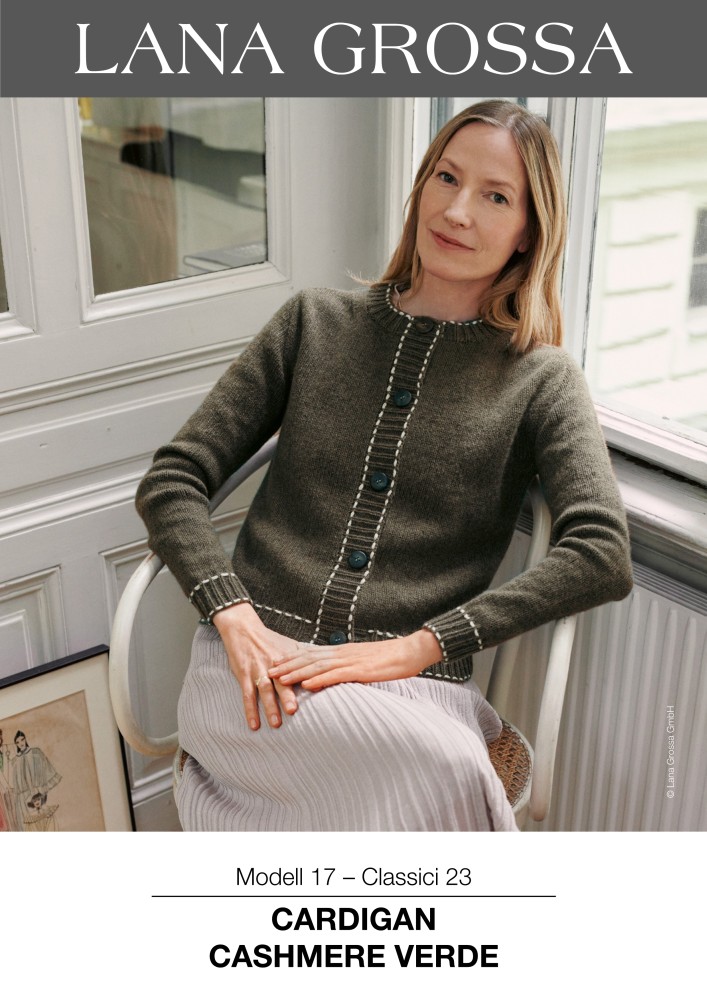 Cardigan Cashmere Verde