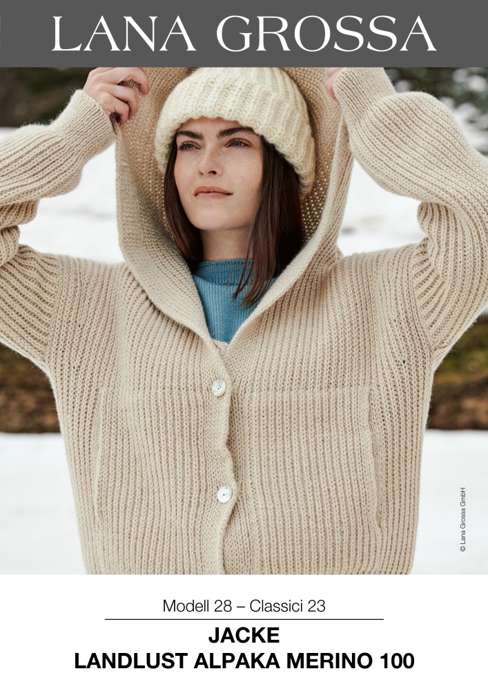Jacke Landlust Alpaka Merino 100 Modell 28 – Classici 23