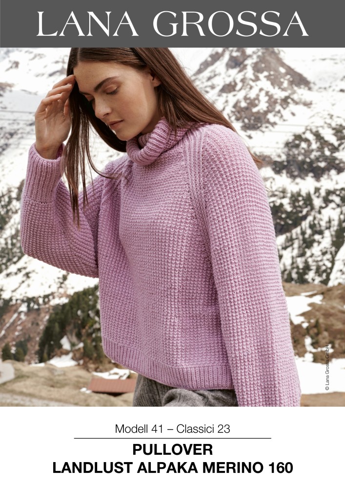 Pullover Classici 23 aus Landlust Alpaka Merino 160