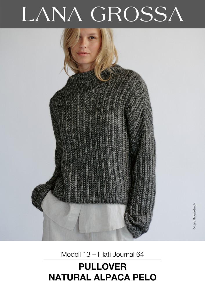 Pullover Natural Alpaca Pelo