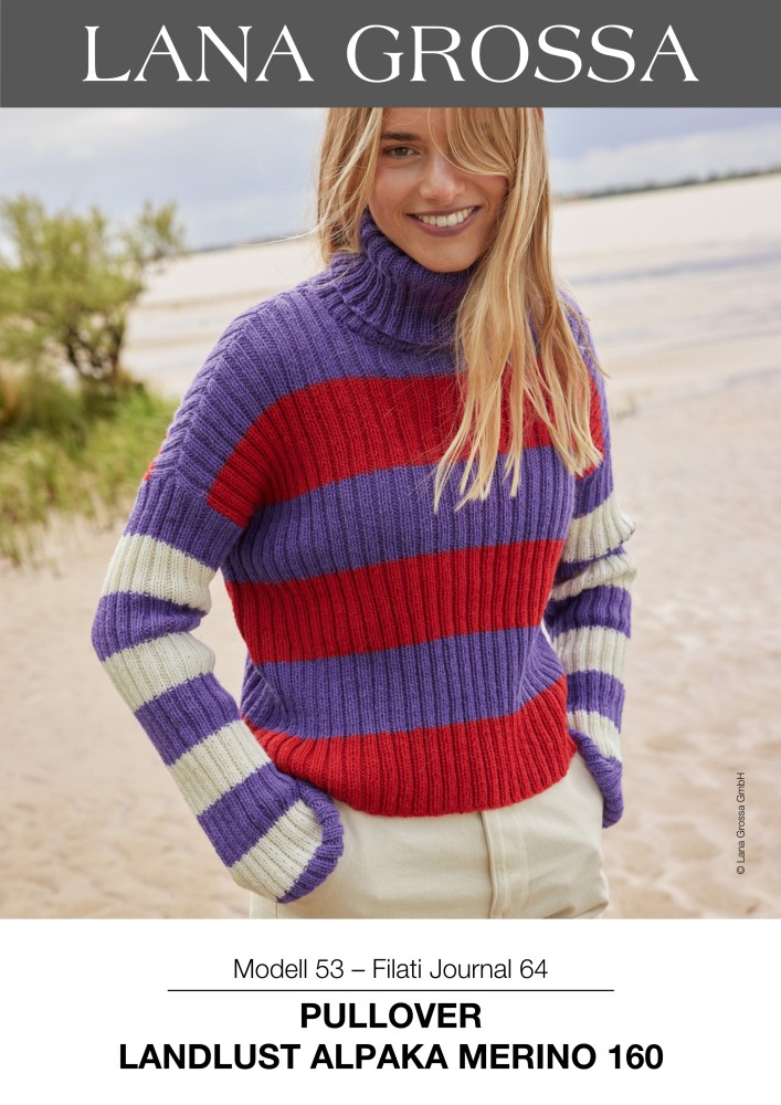 Pullover Landlust Alpaka Merino 160 Modell 53